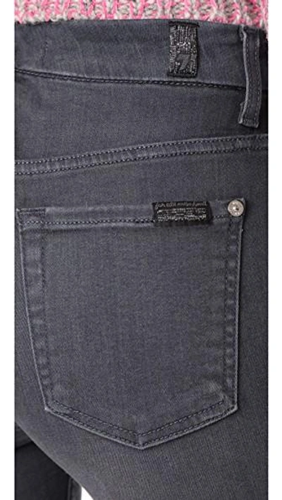 Shop 7 For All Mankind The B(air) Hw Ankle Skinny In B(air) Smoke