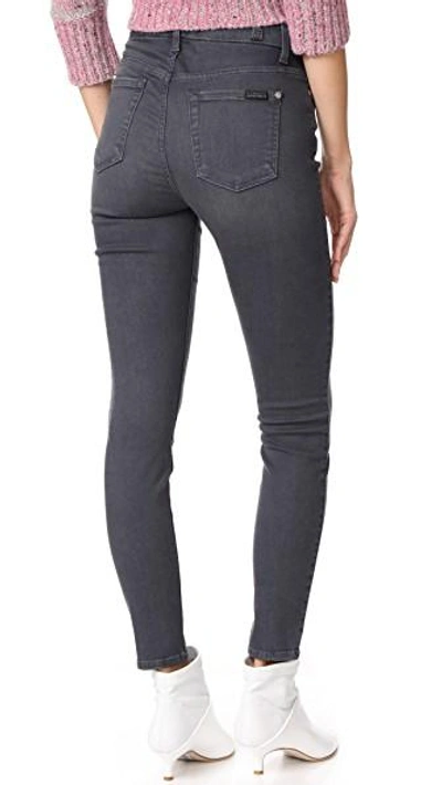 Shop 7 For All Mankind The B(air) Hw Ankle Skinny In B(air) Smoke