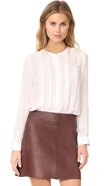 Shop Joie Jeronioma Blouse In Vintage White