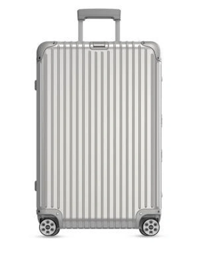 Shop Rimowa Ribbed 29" Luggage In Silver