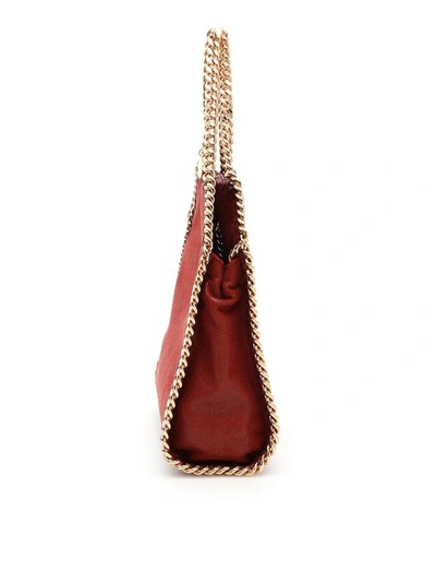 Shop Stella Mccartney Falabella Mini Tote Bag In Ruby|rosso