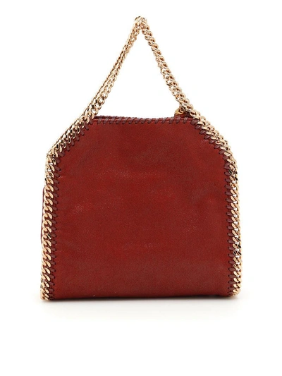 Shop Stella Mccartney Falabella Mini Tote Bag In Ruby|rosso