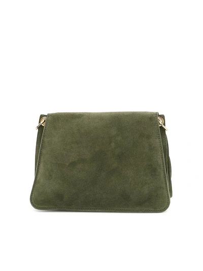 Shop Jw Anderson Fringe Mini Pierce Bag In Olive|verde