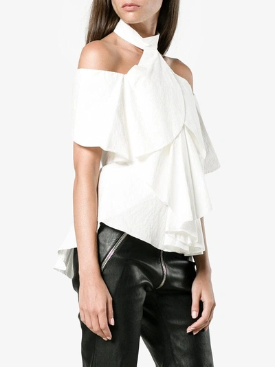 Shop Kitx Cold Shoulder Blouse In White