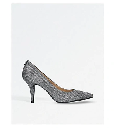 Shop Michael Michael Kors Flex Metallic Courts In Gunmetal