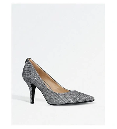 Shop Michael Michael Kors Flex Metallic Courts In Gunmetal