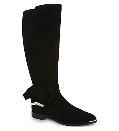 Ted Baker Alrami Suede Knee High Boots In Black Suede ModeSens