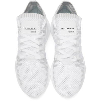 Shop Adidas Originals White Eqt Support Adv Sneakers