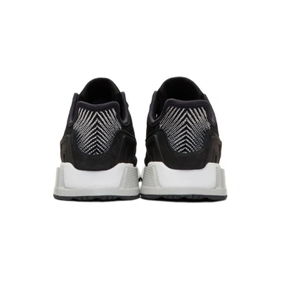 Shop Adidas Originals Black Eqt Cushion Adv Pk Sneakers