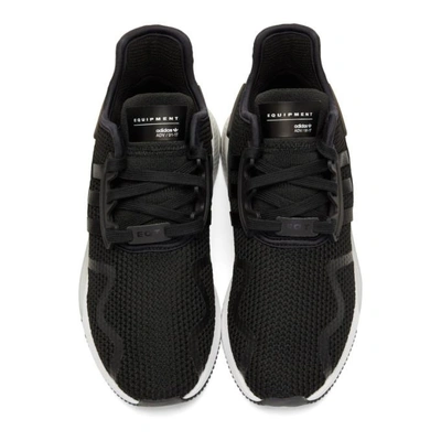Shop Adidas Originals Black Eqt Cushion Adv Pk Sneakers