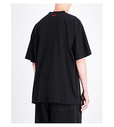 Shop Vetements Rammstein Cotton-jersey T-shirt In Black