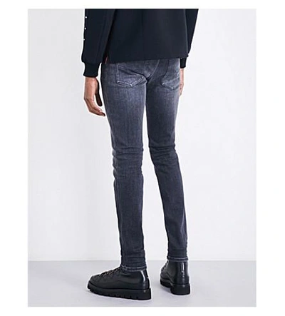 Shop Diesel Sleenker Slim-fit Skinny Jeans In Medium Wash Black