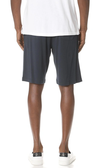 Shop Sunspel Lounge Shorts In Black, Grey