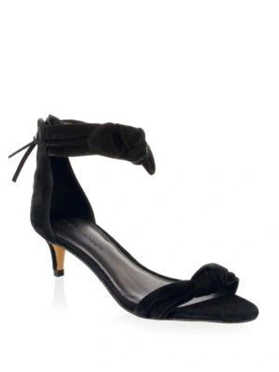Shop Rebecca Minkoff Kaley Suede Sandals In Black