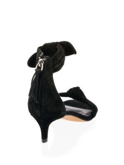 Shop Rebecca Minkoff Kaley Suede Sandals In Black