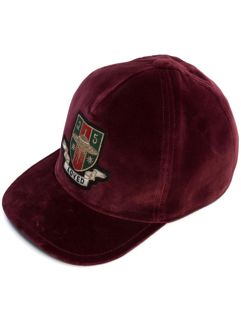 velvet gucci cap