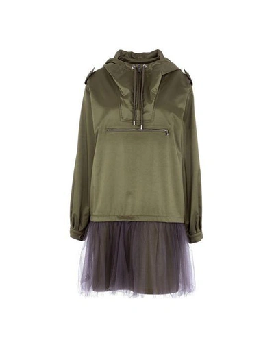 Shop Moschino Short-dress In Military Green