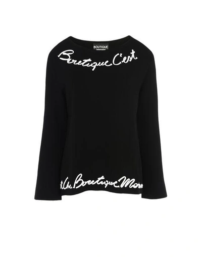 Shop Boutique Moschino Long-sleeve-sweater In Black