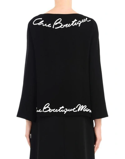 Shop Boutique Moschino Long-sleeve-sweater In Black