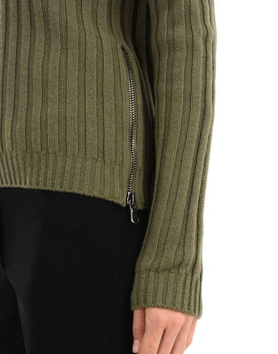 Shop Moschino Long-sleeve-sweater In Military Green