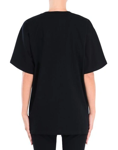 Shop Moschino Short-sleeve-t-shirts In Black