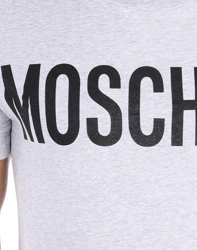 Shop Moschino Short-sleeve-t-shirts In Grey