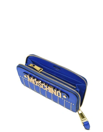 Shop Moschino Wallet In Blue