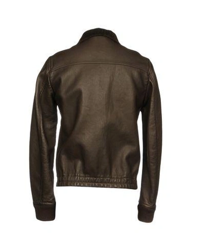 Shop Dolce & Gabbana Bomber In Dark Brown