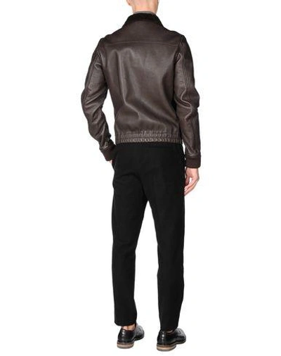 Shop Dolce & Gabbana Bomber In Dark Brown