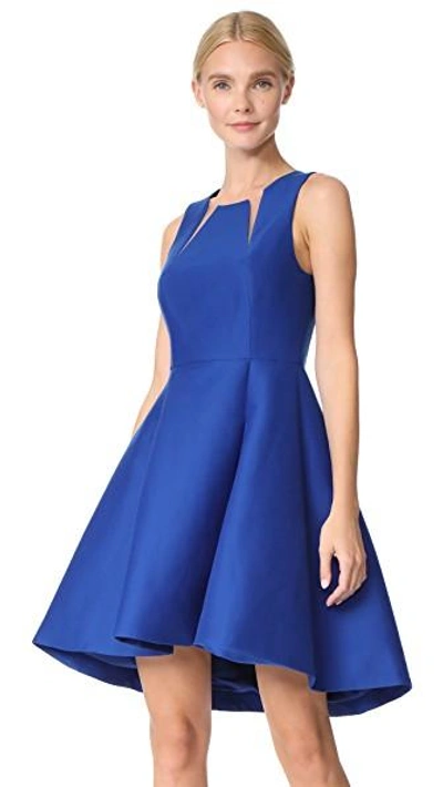 Shop Halston Heritage Cutout Dress In Ultramarine