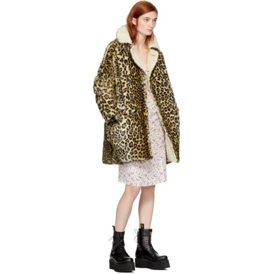Shop R13 Brown Leopard Hunting Coat