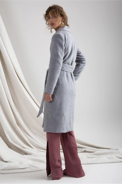 Shop C/meo Collective Take A Hold Coat In Grey