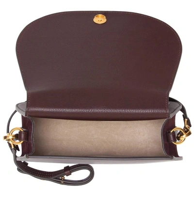 Shop Chloé Medium Nile Leather Bracelet Crossbody Bag In Brown
