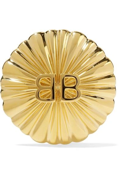Shop Balenciaga Gold-plated Clip Earring