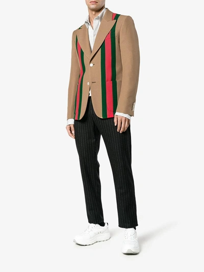 Shop GUCCI 2023 SS Wool silk Horsebit formal jacket (716893ZAKIT1000) by  Sollevante17