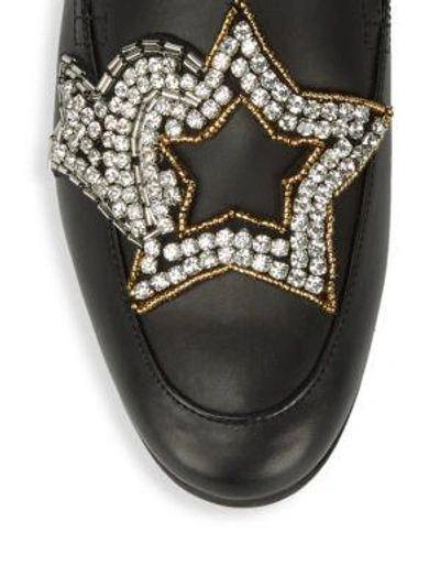 Shop Circus By Sam Edelman Pelham Leather Slippers In Black