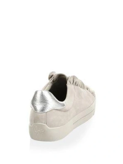 Shop Joie Daw Suede Low Top Sneakers In Pale Grey