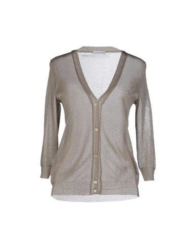 Shop Annapurna Cardigan In Beige