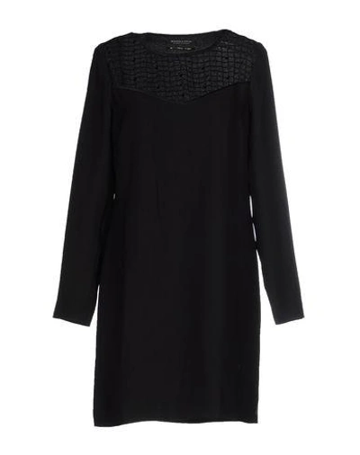 Shop Maison Scotch Short Dress In Black