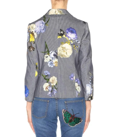 Shop Acne Studios Cotton Jacket In Multicoloured
