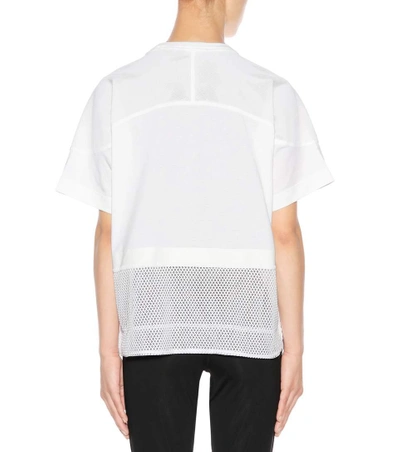 Shop Adidas By Stella Mccartney Essentials Mesh T-shirt In White
