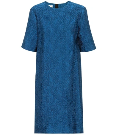 Shop Marni Jacquard Dress In Blue