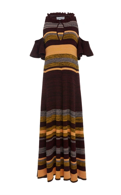 Shop Apiece Apart Striped Ribbed-knit Cotton Dress