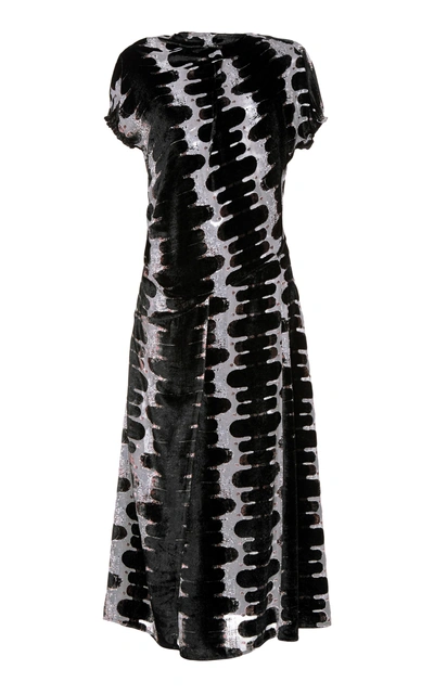 Shop Marni Short Sleeve Printed Dress