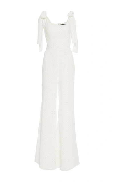 Shop Alexis Lincoln Bow Jumpsuit In White