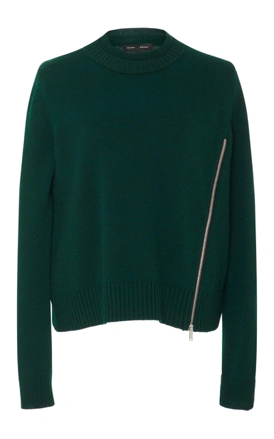 Shop Proenza Schouler Wool Silk And Cashmere Sweater In Green