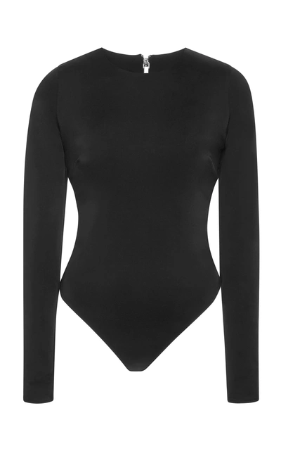 Shop Cushnie Et Ochs Gloss Jersey Eve Bodysuit In Black