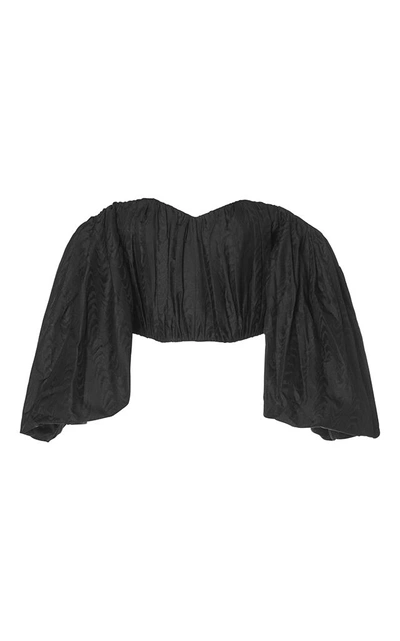 Shop Ellery Lady Chatterly Bubble Sleeve Top In Black