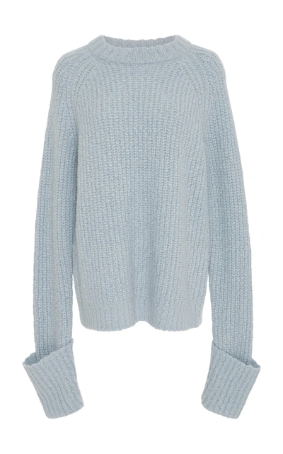 Shop Frame Oversized Knitted Sweater In Blue