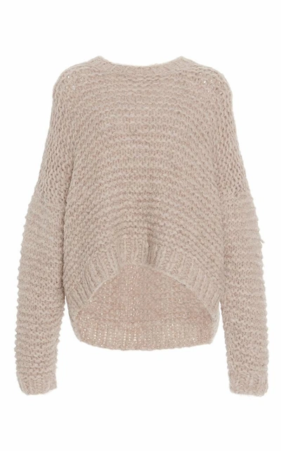 Shop Apiece Apart Nepenthe Cropped Sweater In Neutral